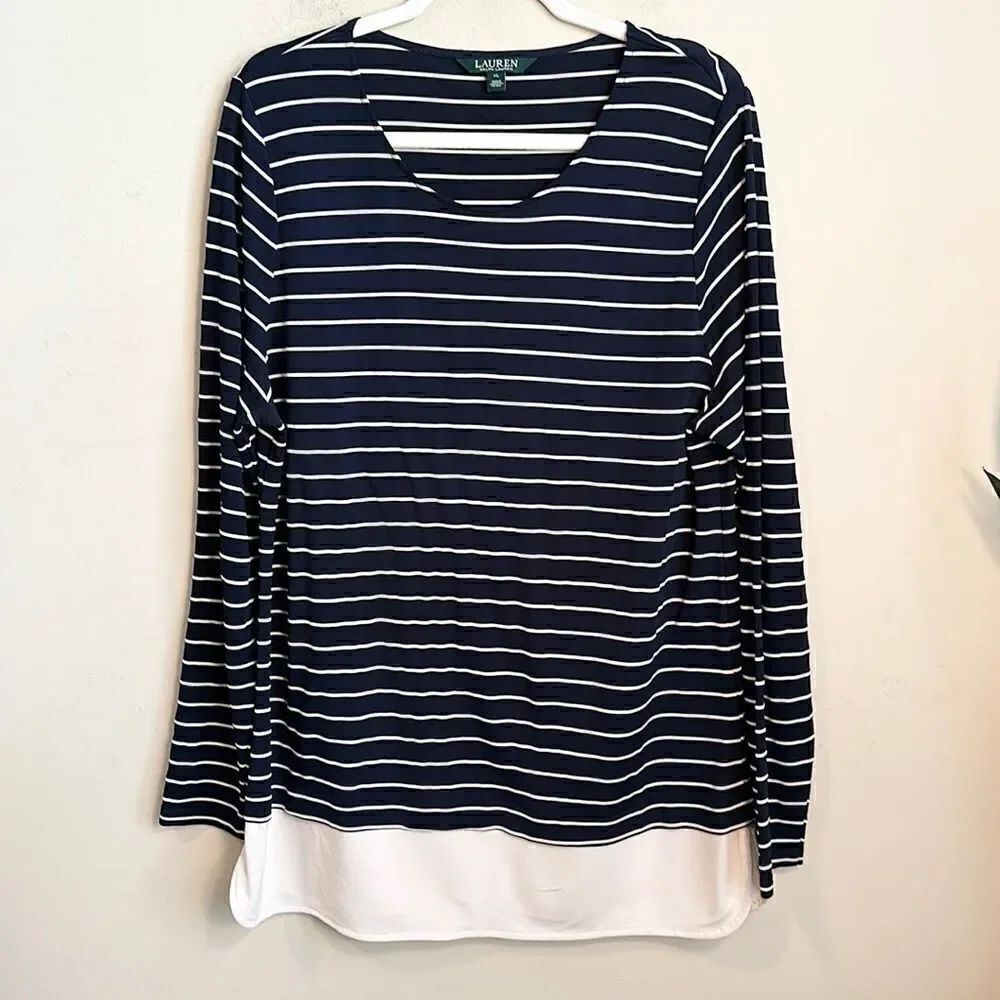 Lauren Ralph Lauren Long sleeve Shell Top XL